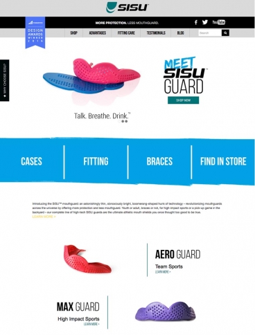 eCommerce website: SISU