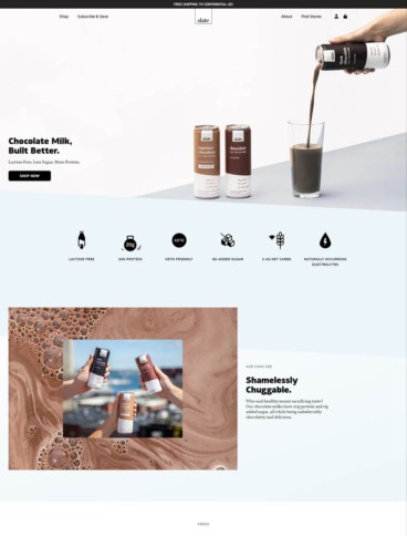 eCommerce website: Slate Milk