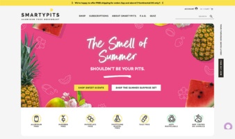 eCommerce website: SmartyPits