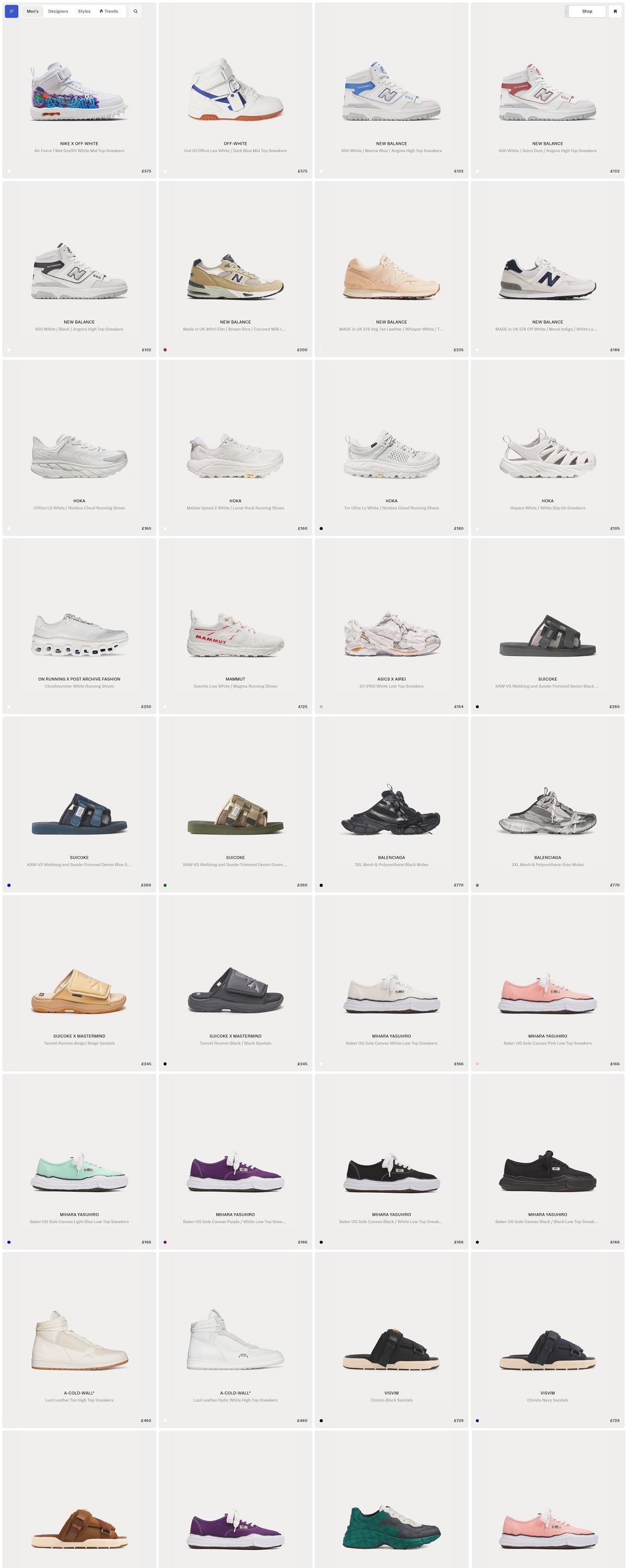 eCommerce website: Sneak in Peace