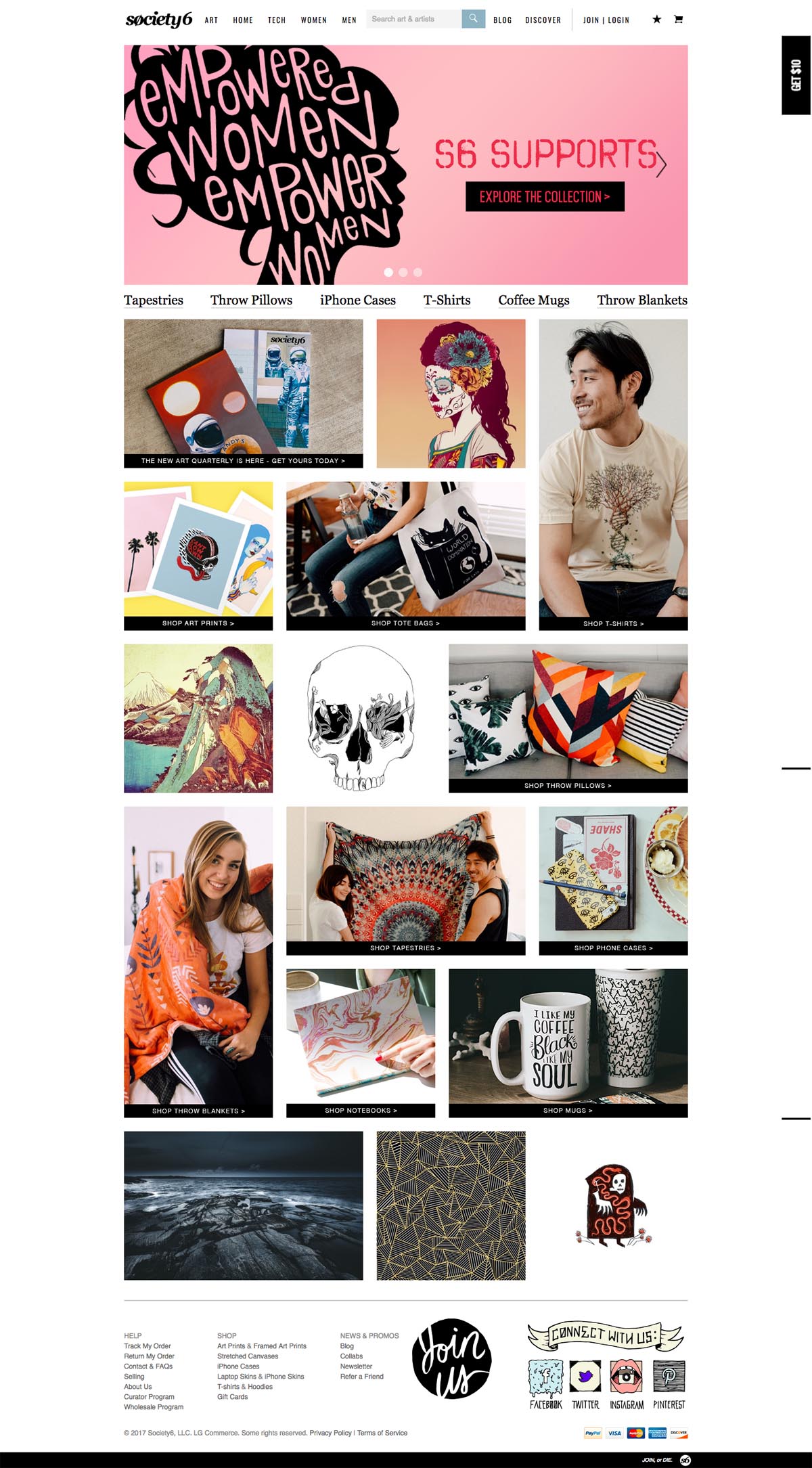 eCommerce website: Society6