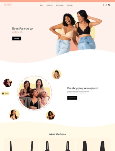 eCommerce website: Soko
