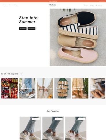 eCommerce website: Soludos
