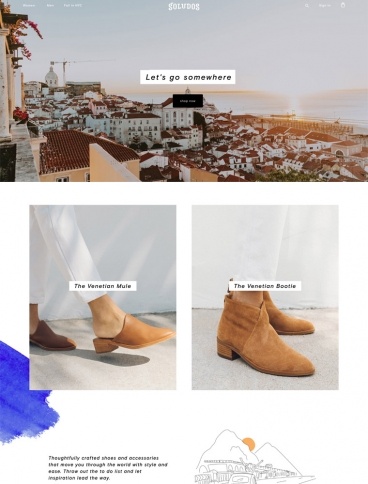 eCommerce website: Soludos