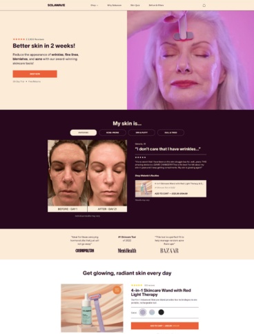 eCommerce website: SolaWave