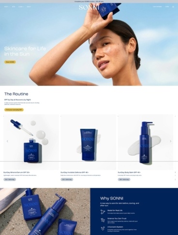 eCommerce website: SONNI