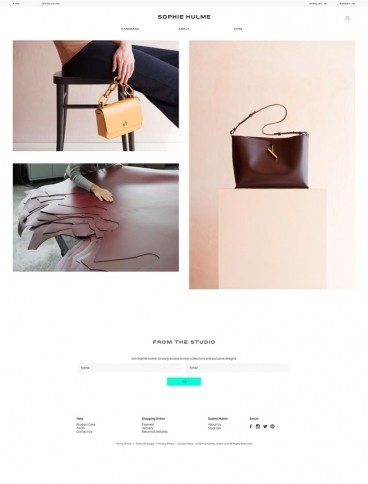 eCommerce website: Sophie Hulme