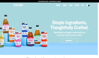 eCommerce website: SOUND
