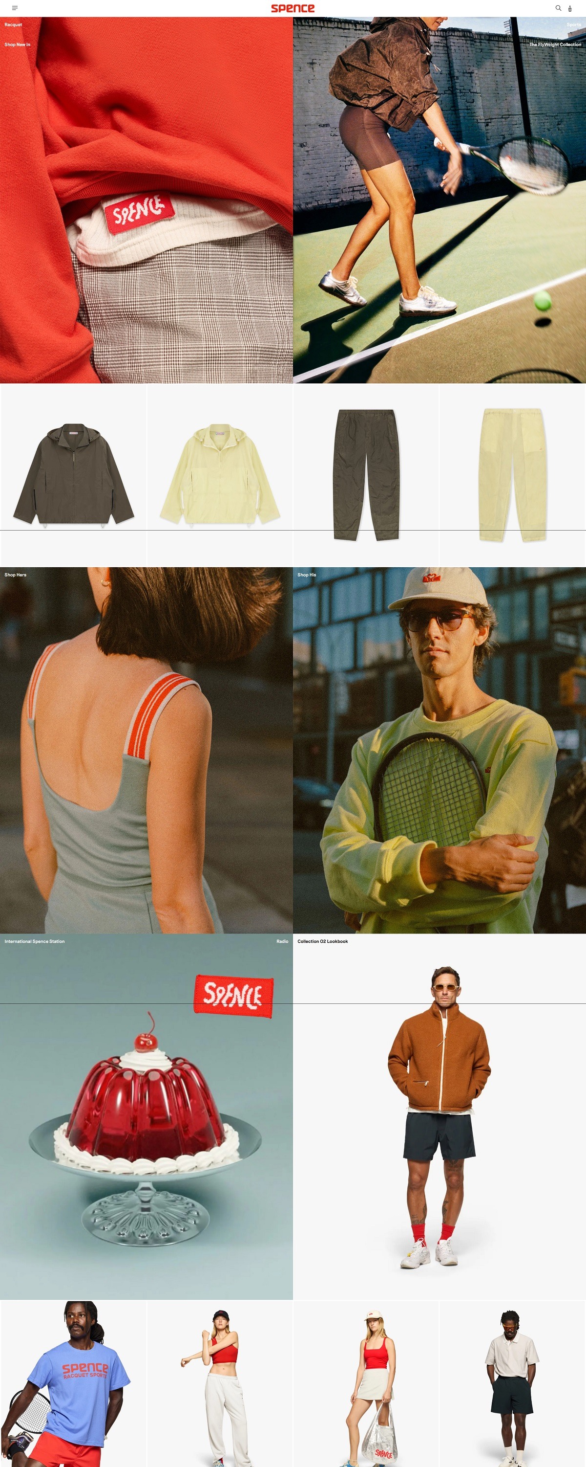 eCommerce website: SPENCE