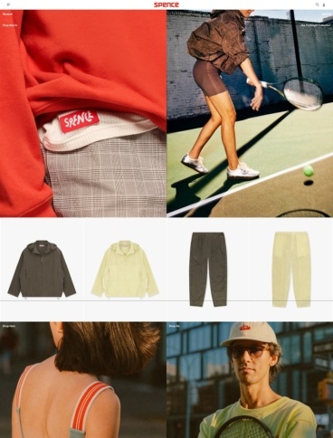 eCommerce website: SPENCE