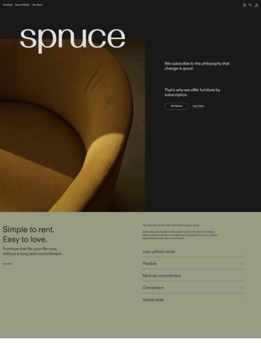 eCommerce website: Spruce