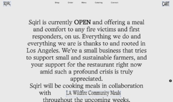 eCommerce website: SQIRL