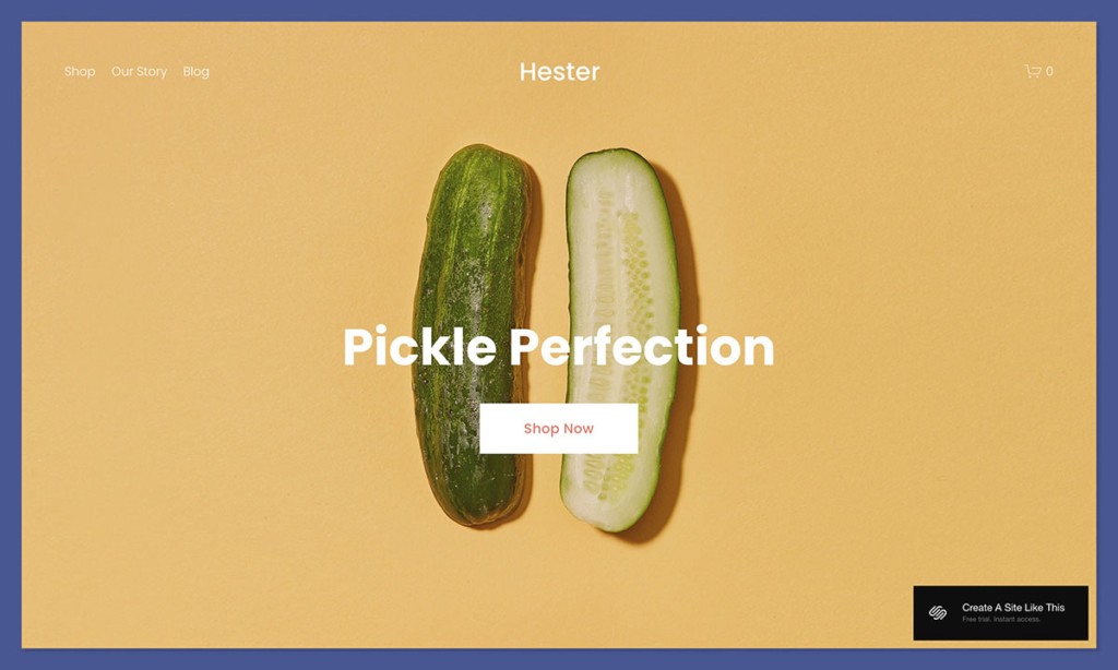 squarespace Hester template