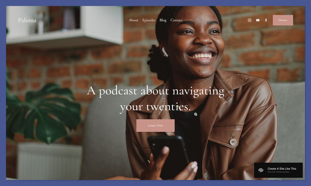 squarespace Paloma template