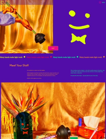 eCommerce website: Staff