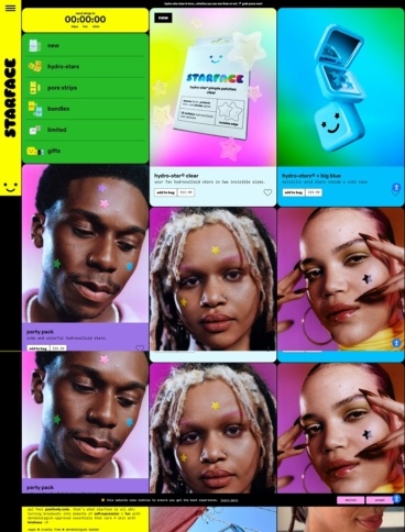 eCommerce website: Starface