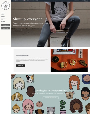 eCommerce website: Stay Home Club