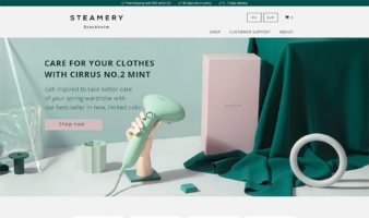 eCommerce website: Steamery