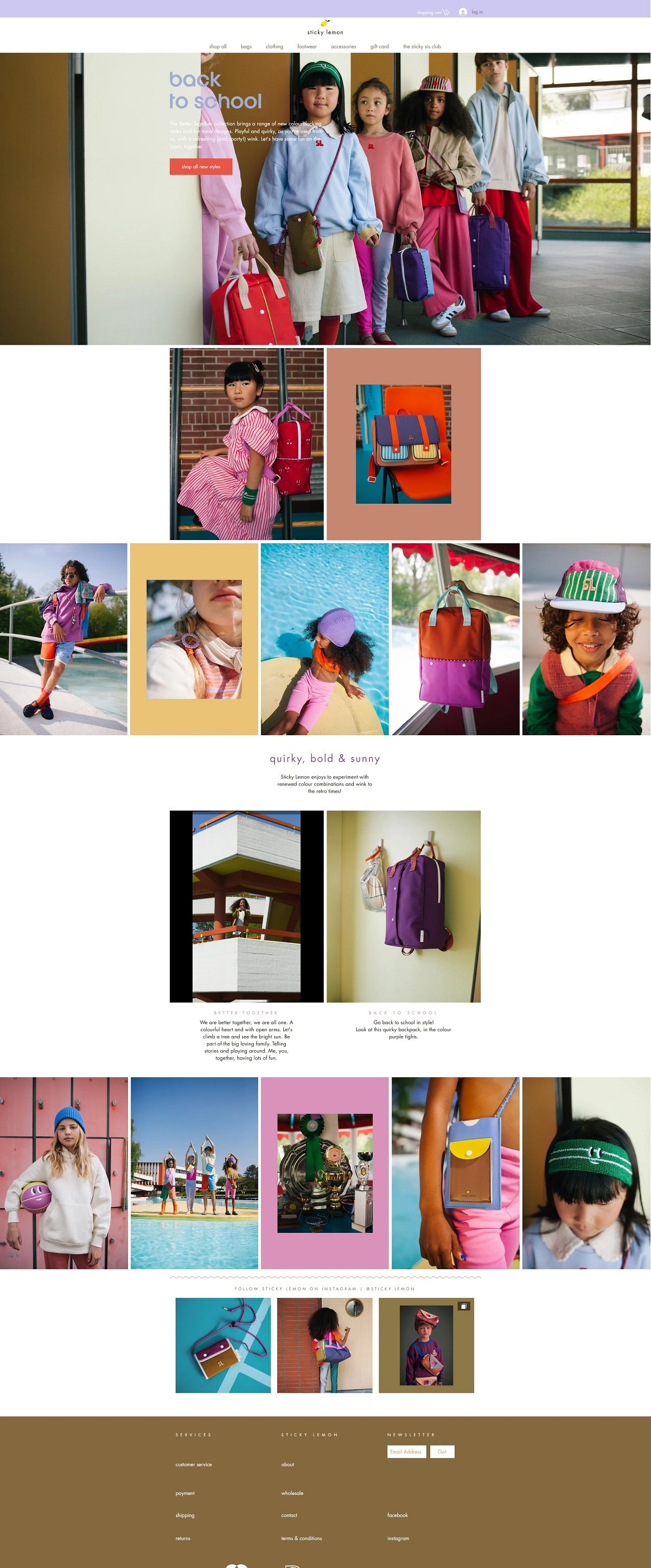 eCommerce website: Sticky Lemon