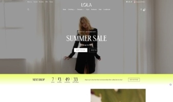 eCommerce website template: Stiletto