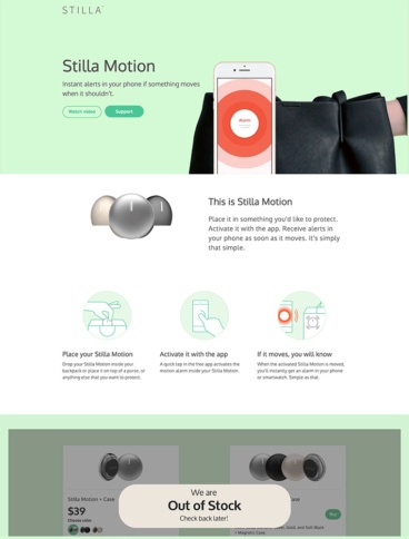 eCommerce website: Stilla