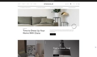 eCommerce website template: Stockholm