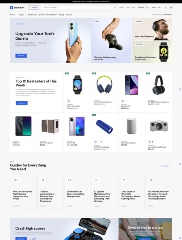 eCommerce website template: Stockmart