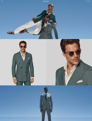 eCommerce website: Suitsupply