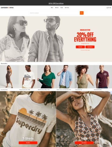 eCommerce website: Superdry