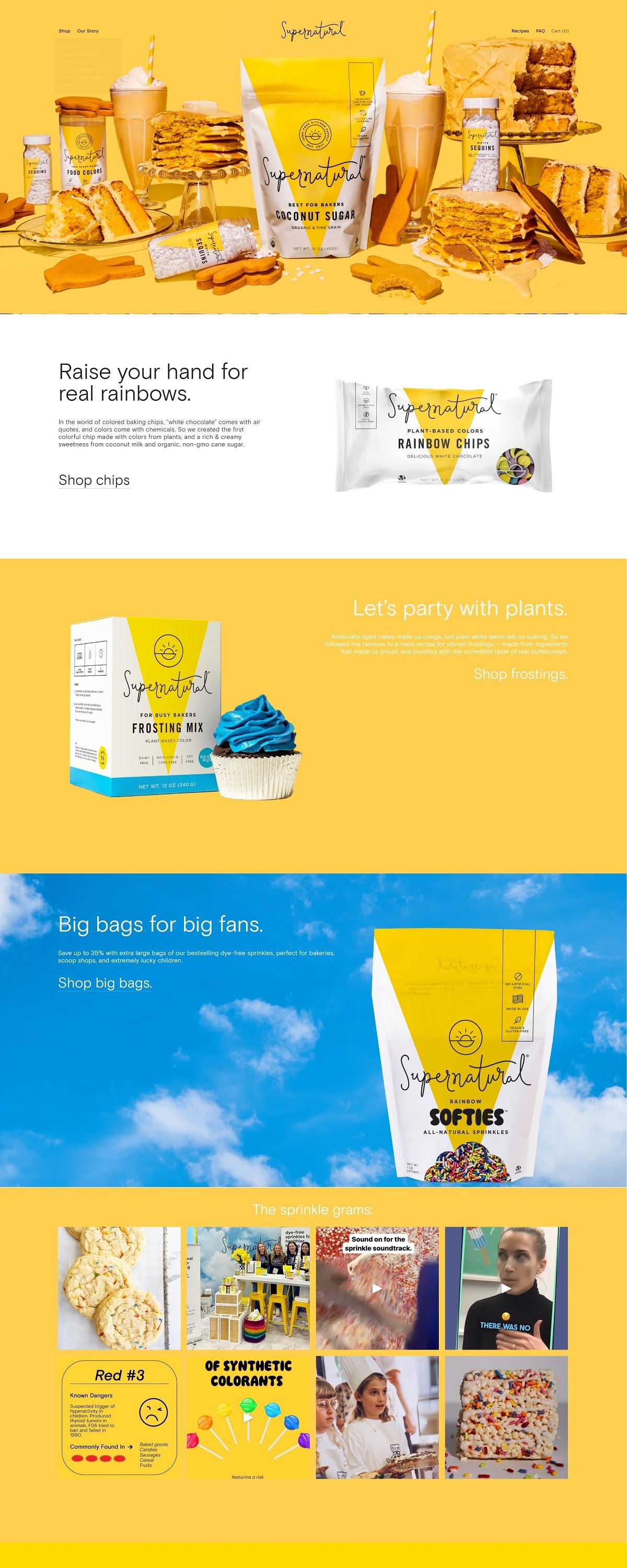 eCommerce website: Supernatural