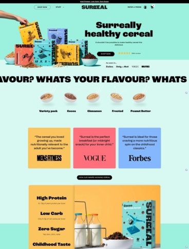 eCommerce website: Surreal