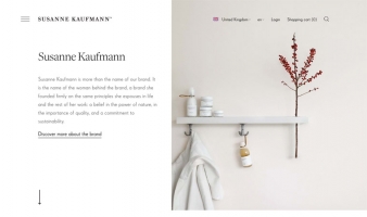 eCommerce website: Susanne Kaufmann