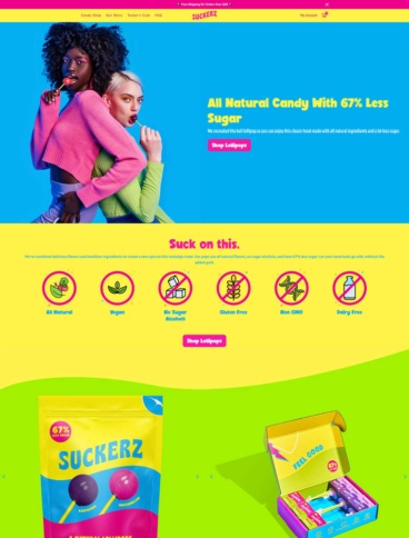 eCommerce website: Suckerz