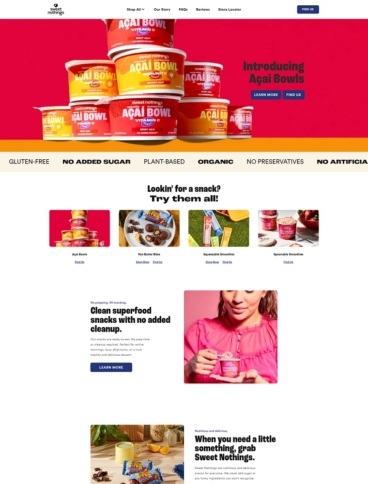 eCommerce website: Sweet Nothings