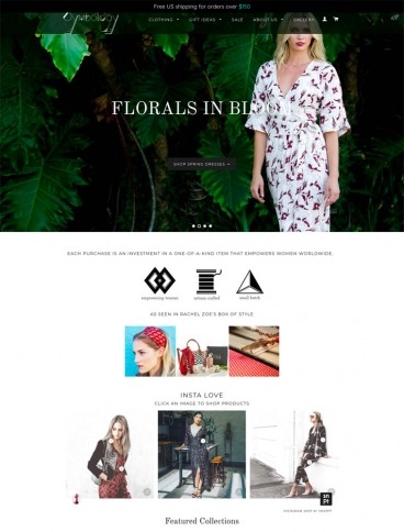 eCommerce website: Symbology Clothing