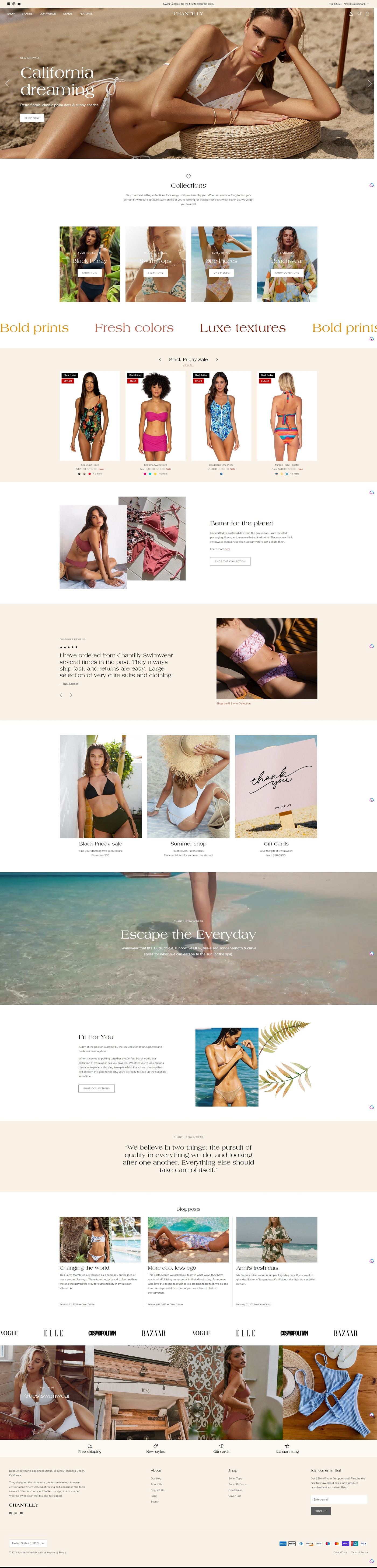 eCommerce website template: Symmetry