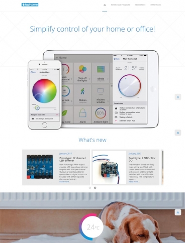 eCommerce website: TapHome