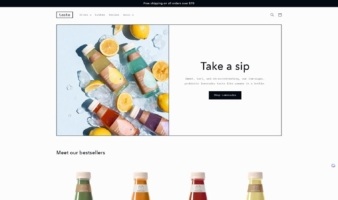 eCommerce website template: Taste