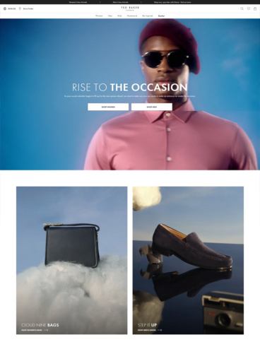 eCommerce website: Ted Baker