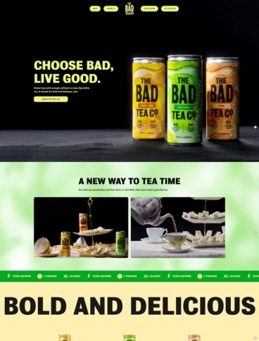 eCommerce website: The BAD Tea Co.