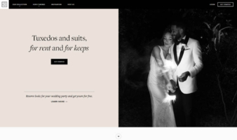 eCommerce website: The Black Tux