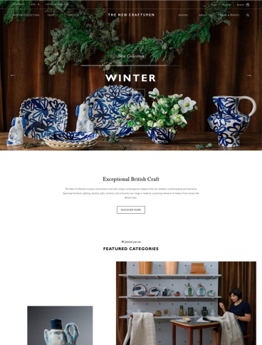 eCommerce website: The New Craftsmen