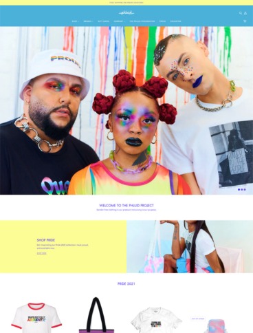 eCommerce website: The Phluid Project