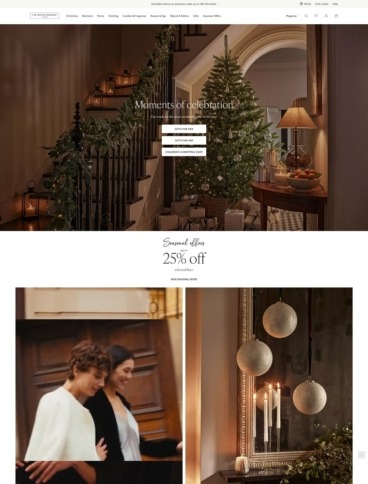 eCommerce website: The White Company