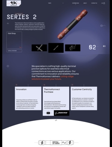 eCommerce website: ThermoKonnect