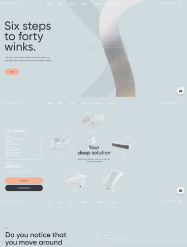 eCommerce website: This Is Sleep
