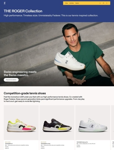 eCommerce website: The Roger