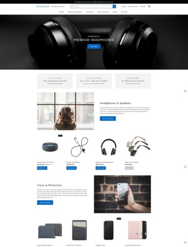eCommerce website template: Providence