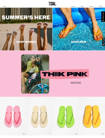 eCommerce website: Tidal New York