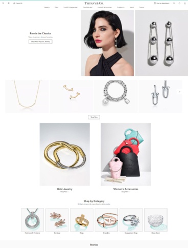 eCommerce website: Tiffany & Co.